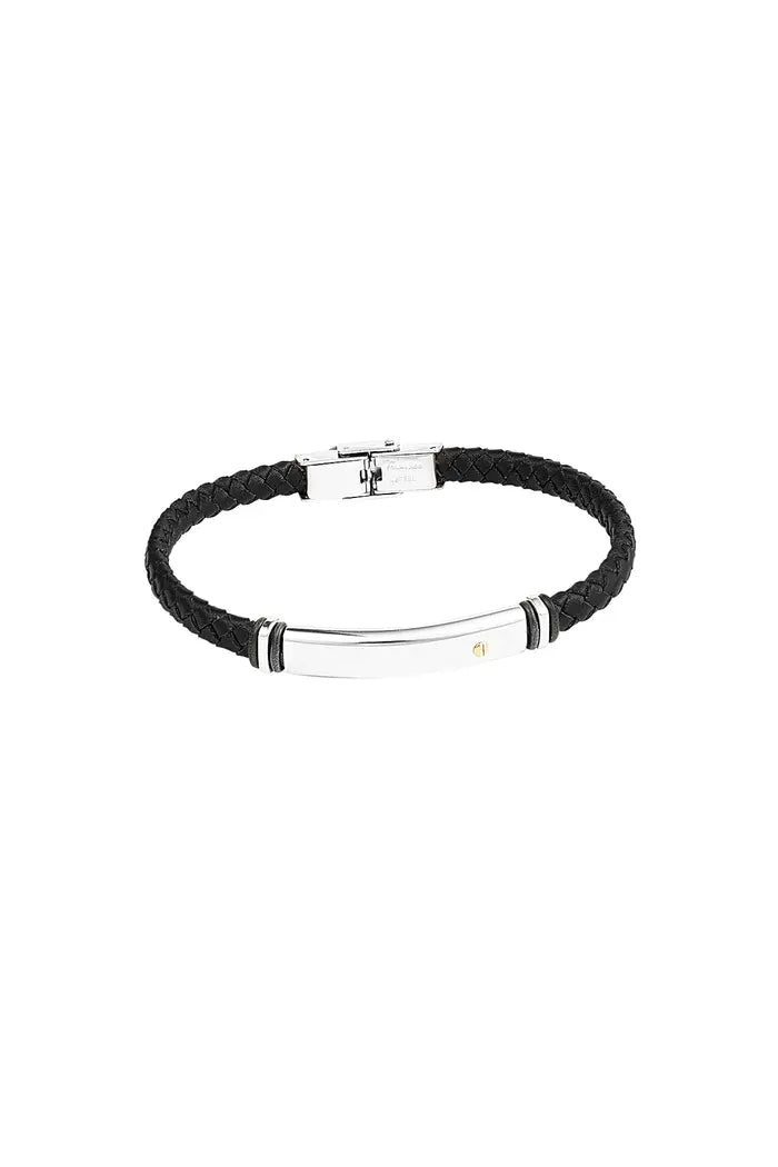 Men's bracelet braided - silver - Xrosjean