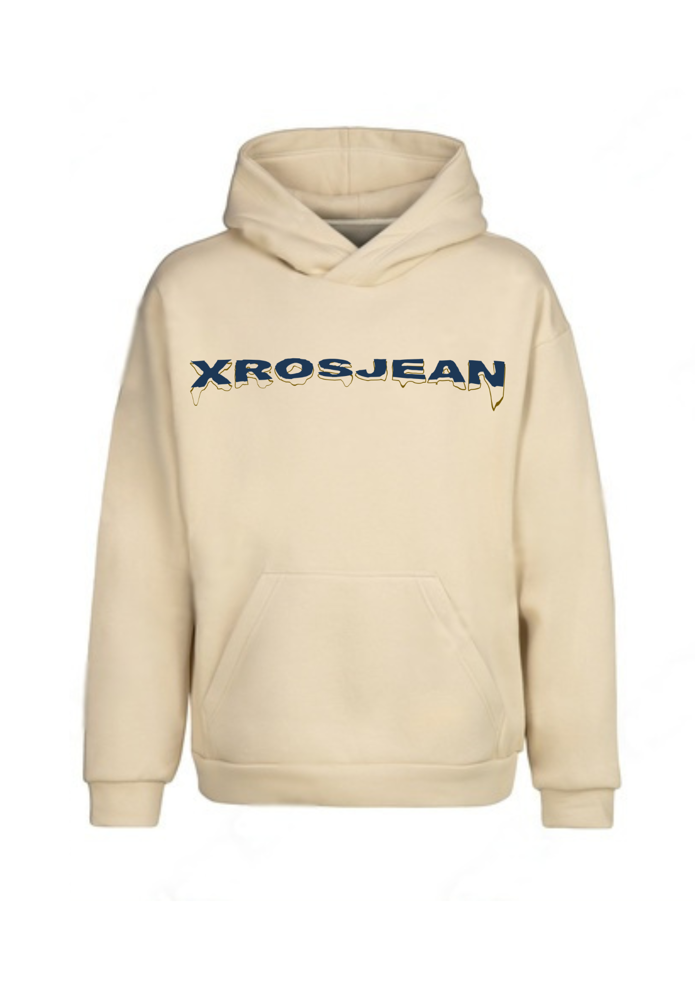 Beige Xrosjean “Butterfly” Hoodie - Xrosjean