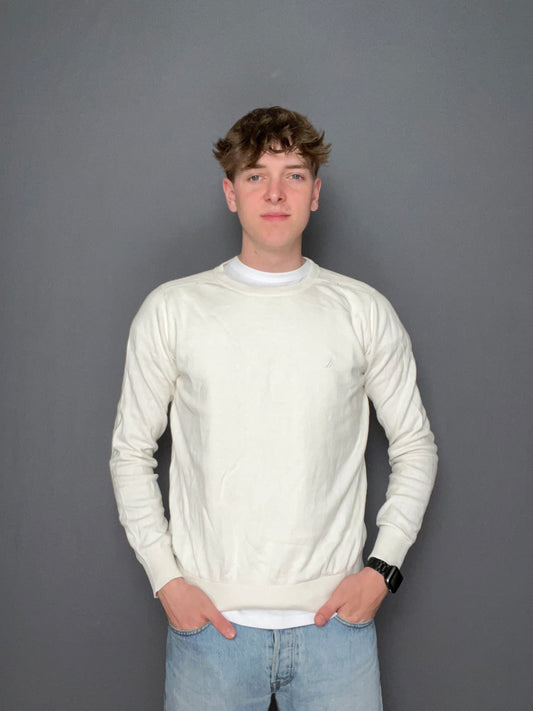 White Nautica sweater