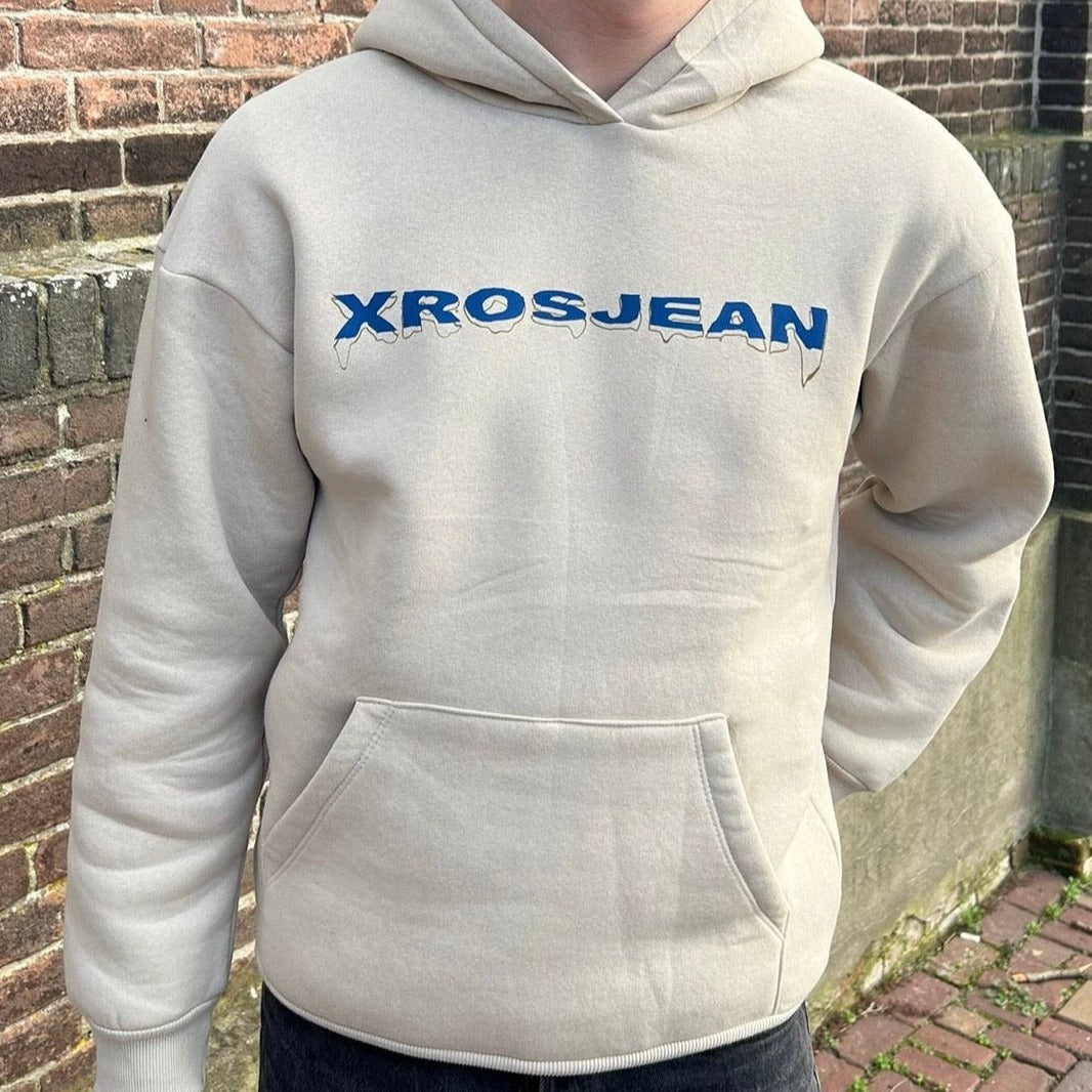 Beige Xrosjean “Butterfly” Hoodie - Xrosjean