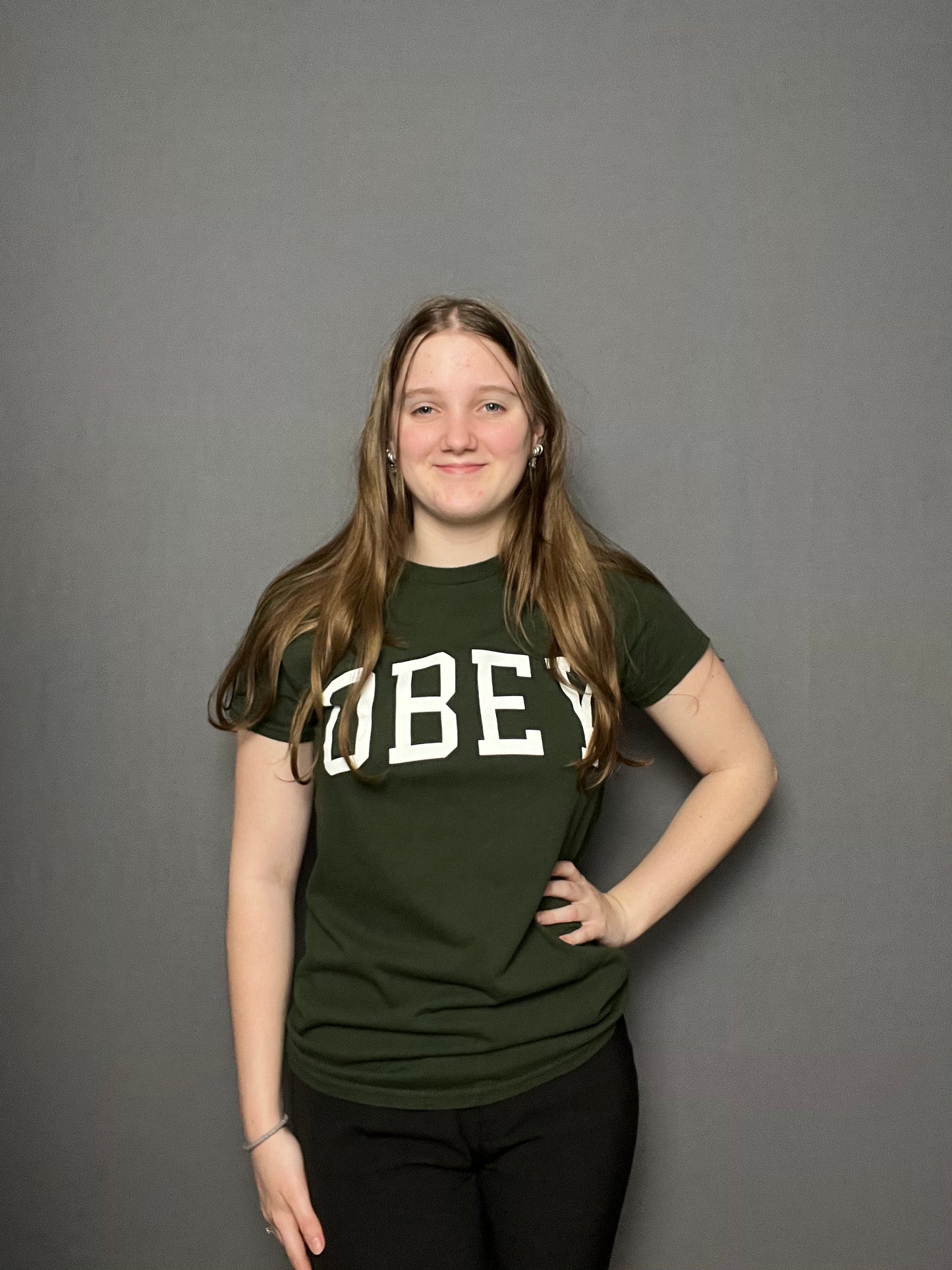 Groen OBEY-t-shirt