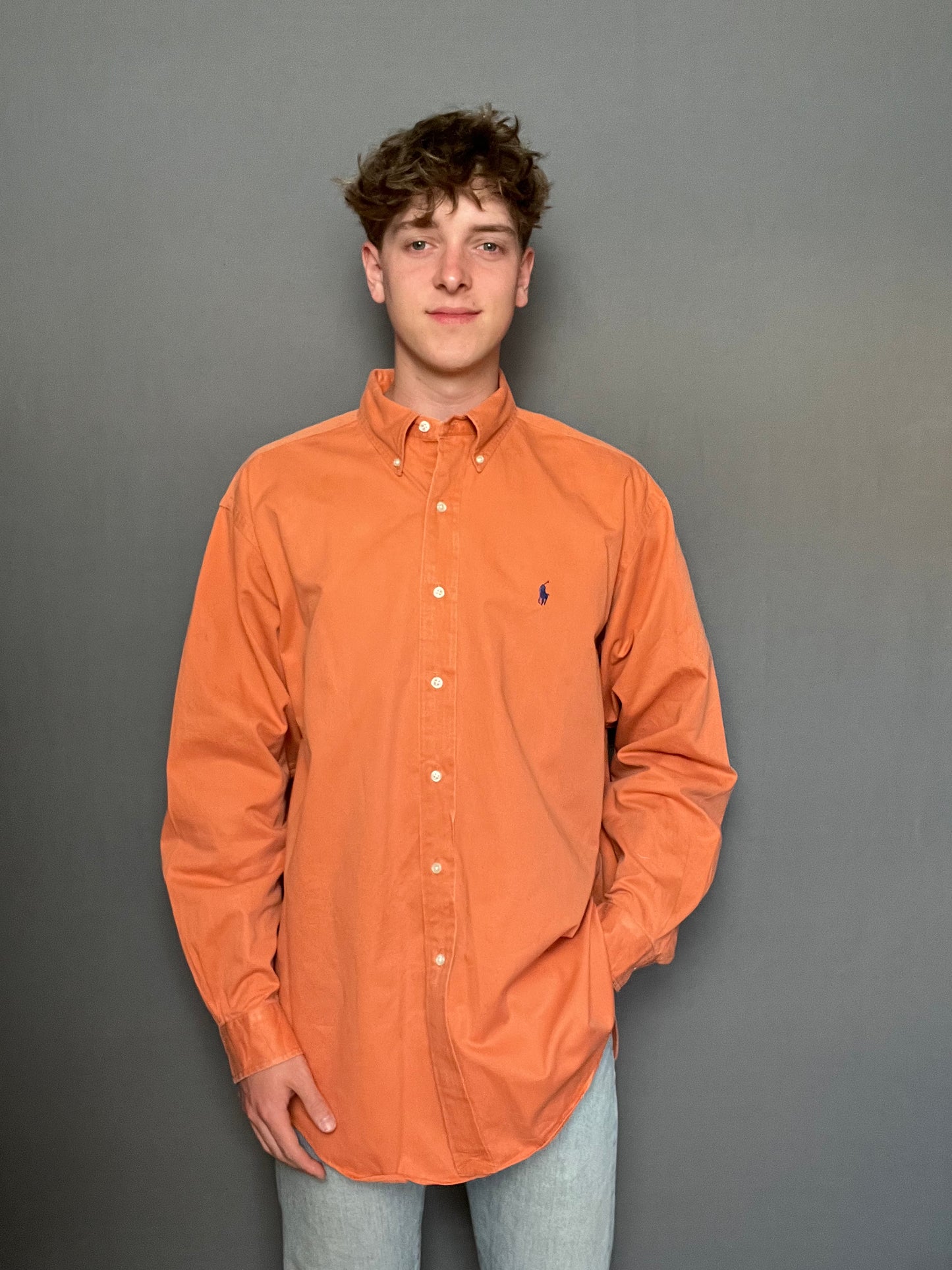 Orange Ralph Lauren shirt