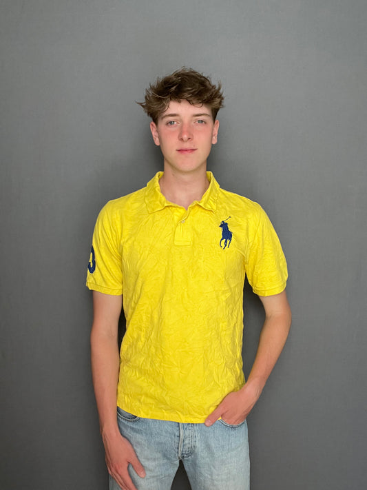 Yellow big pony Ralph Lauren polo