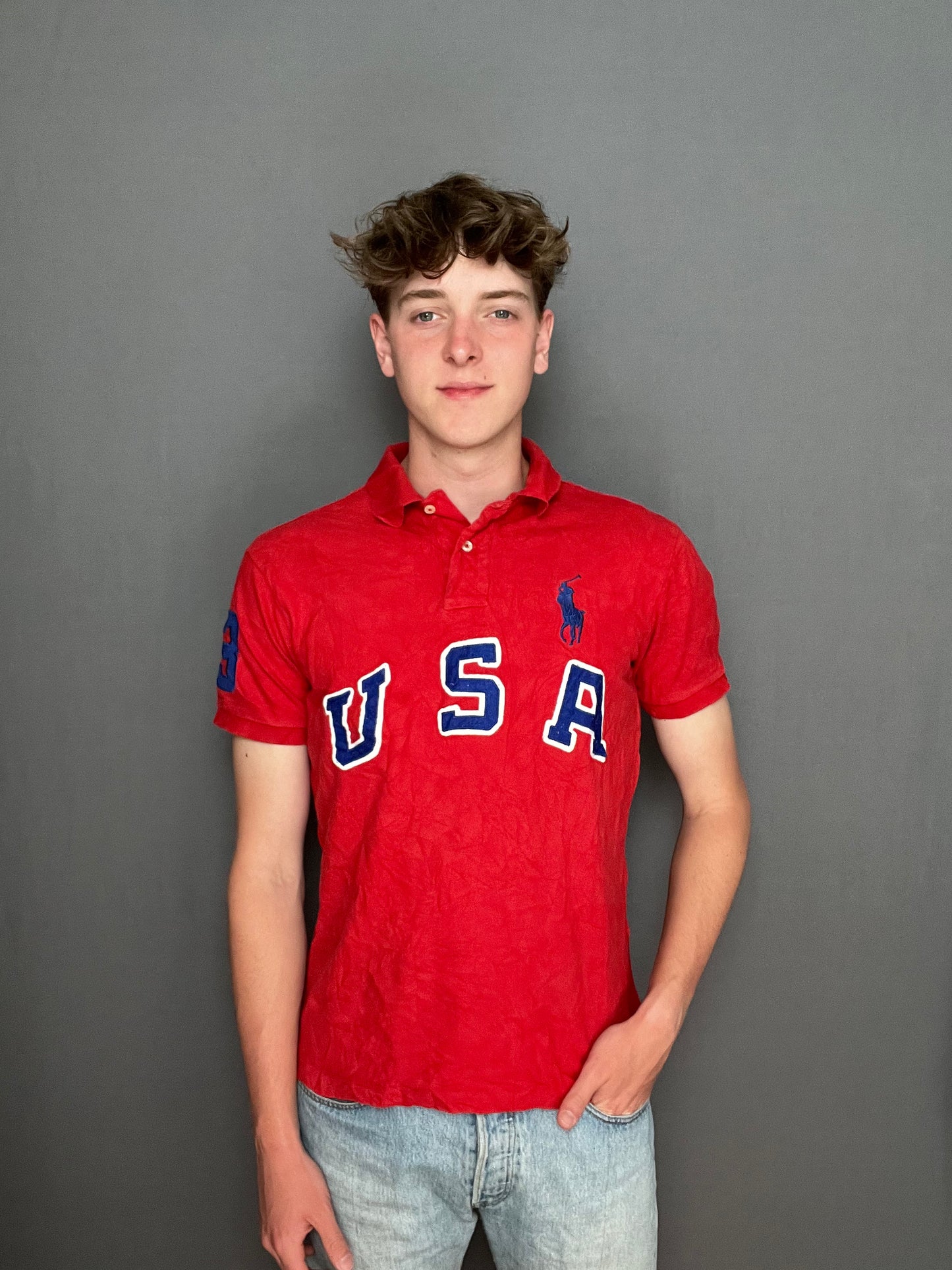 Red Ralph Lauren “USA” polo