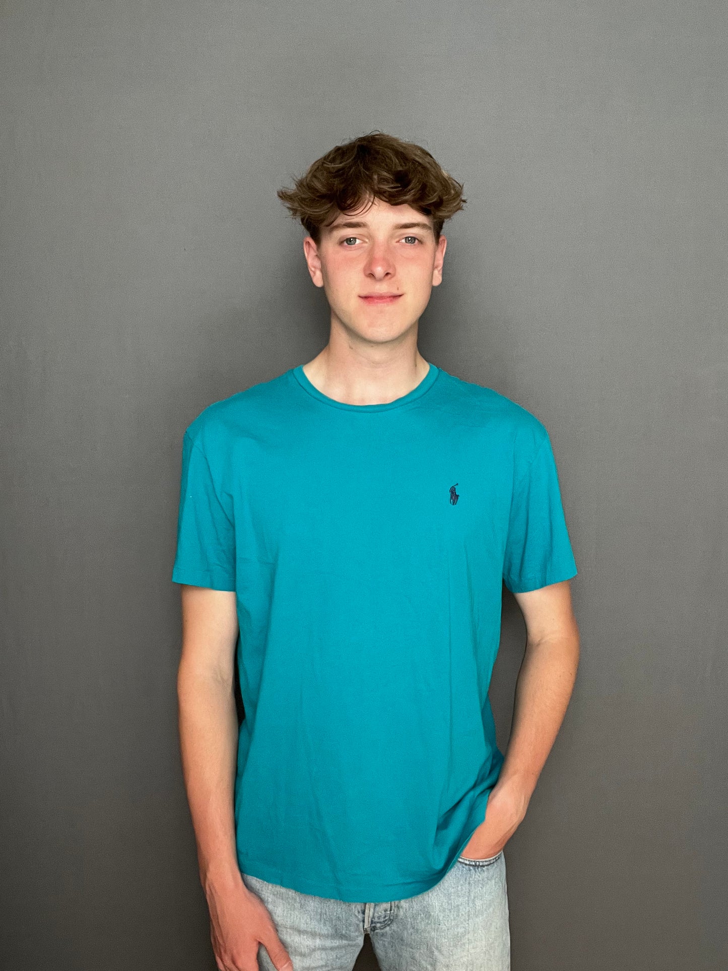 Aqua blue Ralph Lauren T-shirt