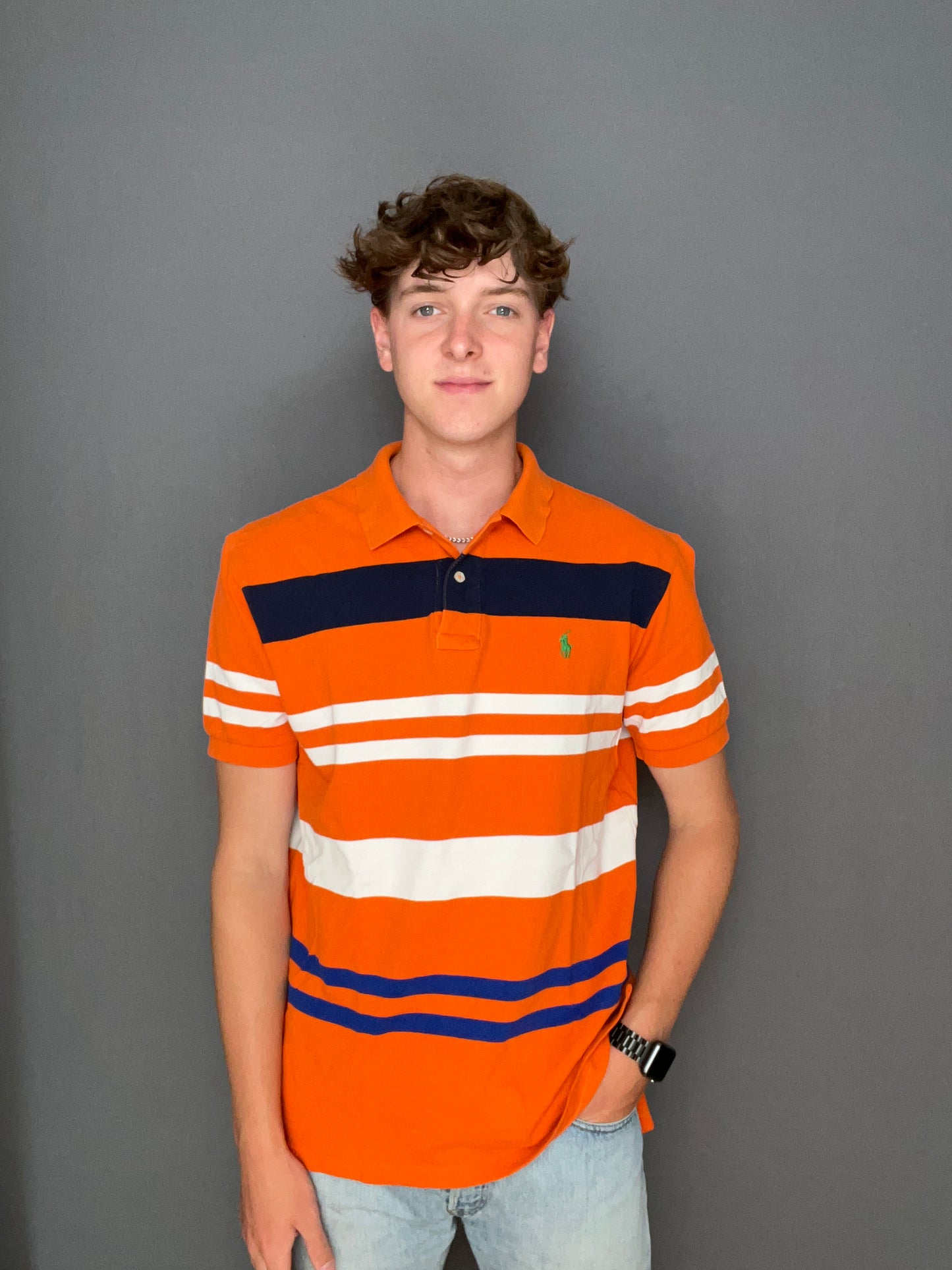 Orange Ralph Lauren polo