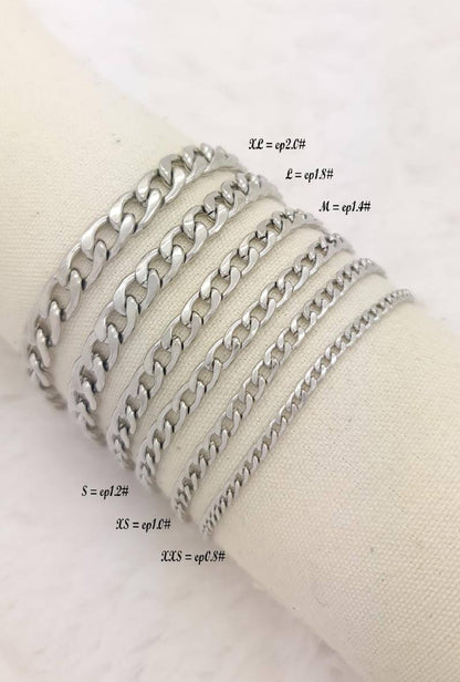 Herenarmband van roestvrij staal - Zilver